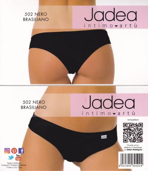 Jadea 502 черного цвета трусики-бразильяна